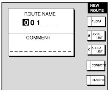 ROUTE NAME 0 0 1 --- COMMENT ----