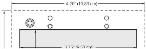 4.26" (10.83 cm) 3.75" / 9.53 cm
