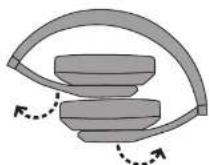 Bauhn Foldable Headphones LH20 - Unfolding and fitting - 1
