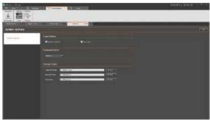 Screenshot of a software interface showing a settings panel with dropdowns and input fields for image processing parameters.