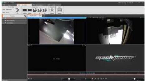 Screenshot of a video editing software interface showing multiple video thumbnails and tool panels with Chinese text labels.