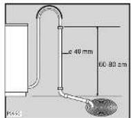 ELECTROLUX EW1063S - Avloppsanslutning - 2