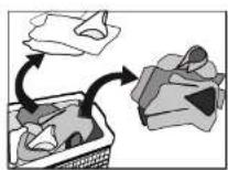 OMEGA OWM9W - Check if the first-washed clothes will bed decolorized. - 1