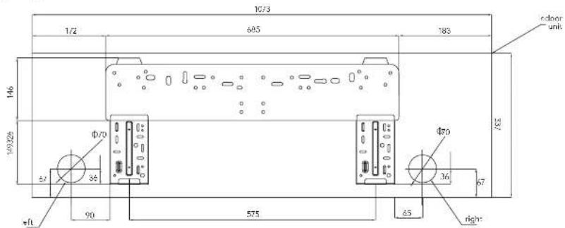 10/3 1/2 685 183 146 19326 Φ70 Φ70 36 67 90 575 45 right: edoor unit
