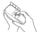 3M H10 - Remove the battery cover. - 1