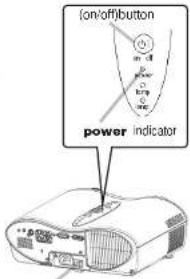 (on/off)button power indicator