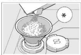 BOSCH SPV66TX00G - Top up the special salt as follows: - 1