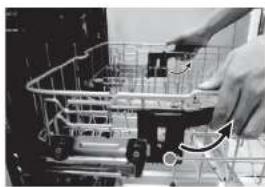 INSIGNIA NS-DWR2SS8 - Adjusting the upper rack - 2