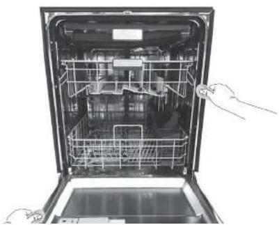 INSIGNIA NS-DWR2SS8 - Cleaning the door and tub gaskets - 1