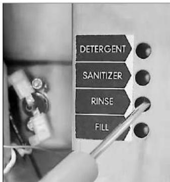 DETERGENT SANITIZER RINSE FILL