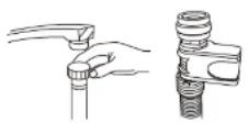 Bellini BDW96W - ★Connecting the water inlet hose - 1