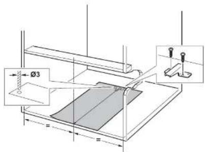 Technical diagram showing a mechanical assembly with dimension annotations and component details