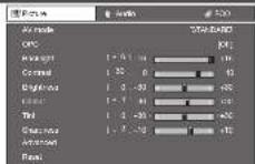 SHARP AQUOS LC-40LX530H - Picture menu - 1