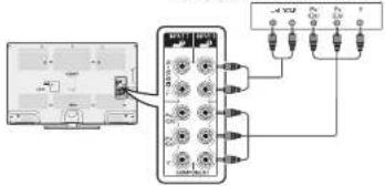 Diagram showing connection between a device and a multi-pin electronic device with labeled pins and wiring connections
