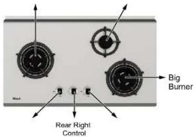 Big Burner Rear Right Control