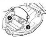AIWA XP-SN70 - To attach the battery compartment lid - 1