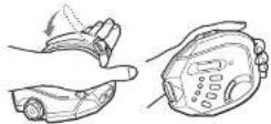 AIWA XP-SN70 - Using the hand strap - 2