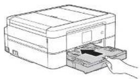 BROTHER DCP-J973N-W - 用紙トレイを元に戻す 用紙トレイをゆっくりと確実に本体に戻します。 - 1