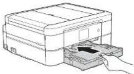 BROTHER DCP-J973N-W - 用紙トレイを元に戻す - 1