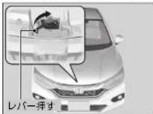Honda Grace (2017) - ボンネットを開ける - 2