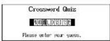 SEIKO ER8000 - Crossword Quiz - 1