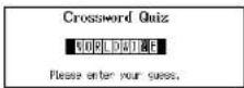 SEIKO ER8000 - Crossword Quiz - 2