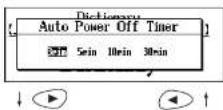 SEIKO ER8000 - Setting the Auto Power Off Timer - 1
