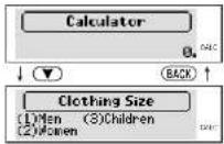 SEIKO ER6000 - - Selecting the Conversion Menu - 1