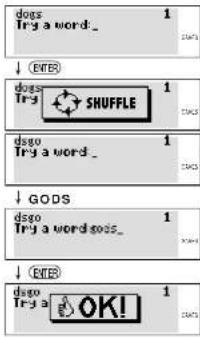 dogs Try a word_ 1 ↓ EYE dogs Try _ SHUFFLE 1 ↓ GODS dsgo Try a word gods_ 1 ↓ EYE dsgo Try a OK!