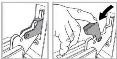Ariston Thermo A6TMC2 X AUS - Removing and fitting the oven door: - 1