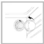 Ariston Thermo A6TMC2 X AUS - Replacing the oven light bulb - 1