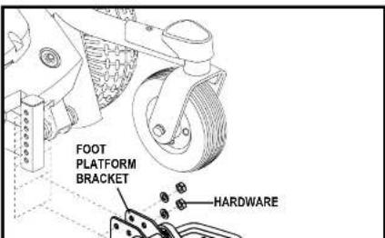FOOT PLATFORM BRACKET HARDWARE