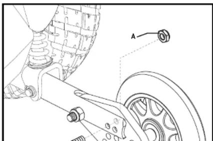 Shoprider Jazzy Select - To adjust the anti-tip wheels: - 1