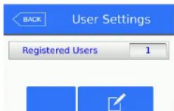 BACK User Settings Registered Users 1