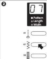 07 ● Pattern ● Length ● Width 01 07 33