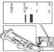 NECCHI Type A 420 - Buttonhole Foot (F) - 1