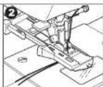 NECCHI Type A 420 - Buttonhole Foot (F) - 4