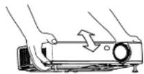 PANASONIC PT-LB20NTU - ⑤ Adjusting the angle - 1