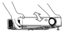 PANASONIC PT-LB20NTU - ⑤ Ajustando el ángulo - 1