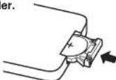 PANASONIC PT-LB20NTU - Preparation for the remote control unit - 3