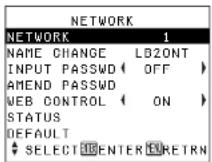 PANASONIC PT-LB20NTU - Network setup (PT-LB20NTU only) - 1