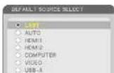 NEC ME401X - Selecting Default Source - 6