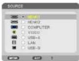 NEC ME401X - Selecting Default Source - 3