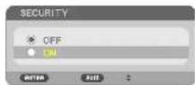 NEC ME401X - To enable the Security function: - 2