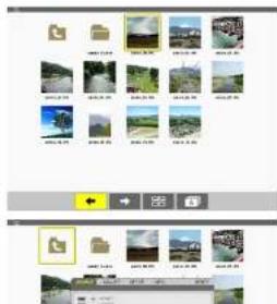 Screenshot of a file explorer window displaying a grid of image thumbnails with Chinese labels, likely representing a media or photo gallery interface.
