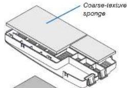 Coarse-texture sponge