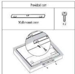 Provided item Wall mount cover x.2