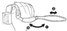 PANASONIC SDR-H21GC - Using grip belt - 1
