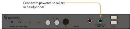 Connect to powered speakers or headphones GEGEN Power List Reset Ring 100 M Mio In Modulators/ Data List USB2.2