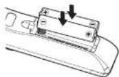 RICOH PJ WX2440 - Remote Control Battery Installation - 2